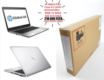 HP G3 CORE i5-6eGeneration RAM 16go SSD500go +225 0747912023