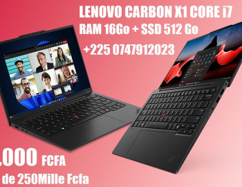 LENOVO CARBON X1 CORE i7 RAM 16GO SSD 512GO +225 0747912023