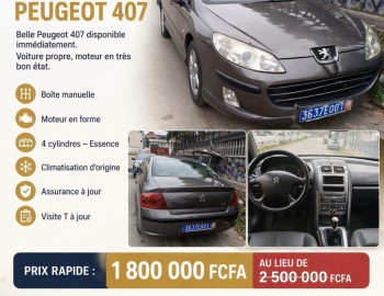 PEUGEOT 407 A VENDRE +225 0747912023