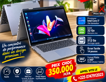 DELL LATITUDE 7410 X360  PUISSANCE, ÉLÉGANCE ET PERFORMANCE
