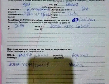 Terrain titré à vendre