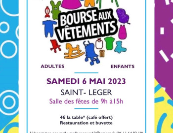 Nous vous proposons cette bourse aux vêtements